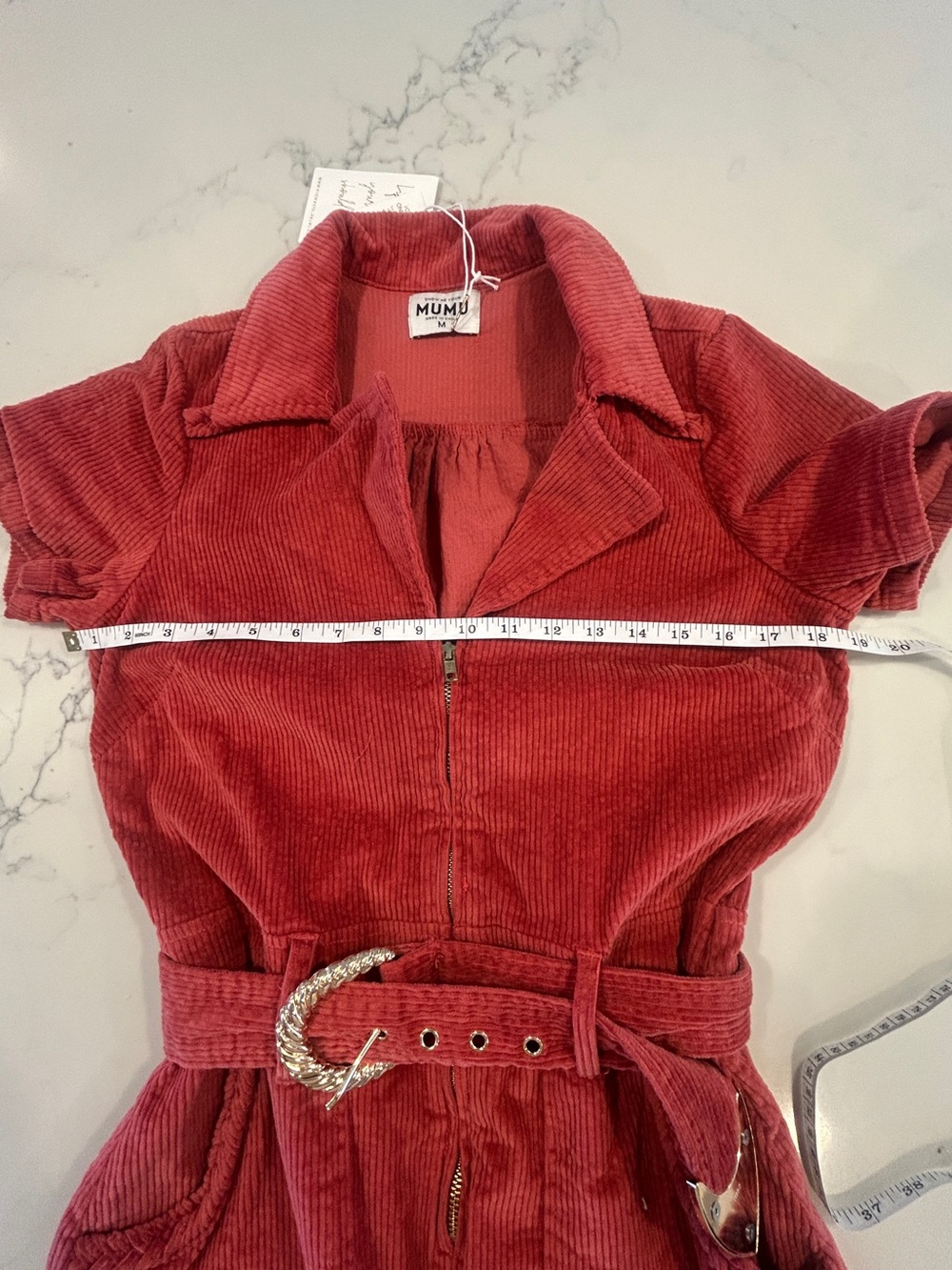 Show Me Your MuMu Outlaw Dress in Rose Corduroy size medium NWT - Picture 7 of 9